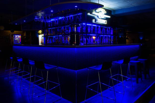 Black lounge club atmosphere moody